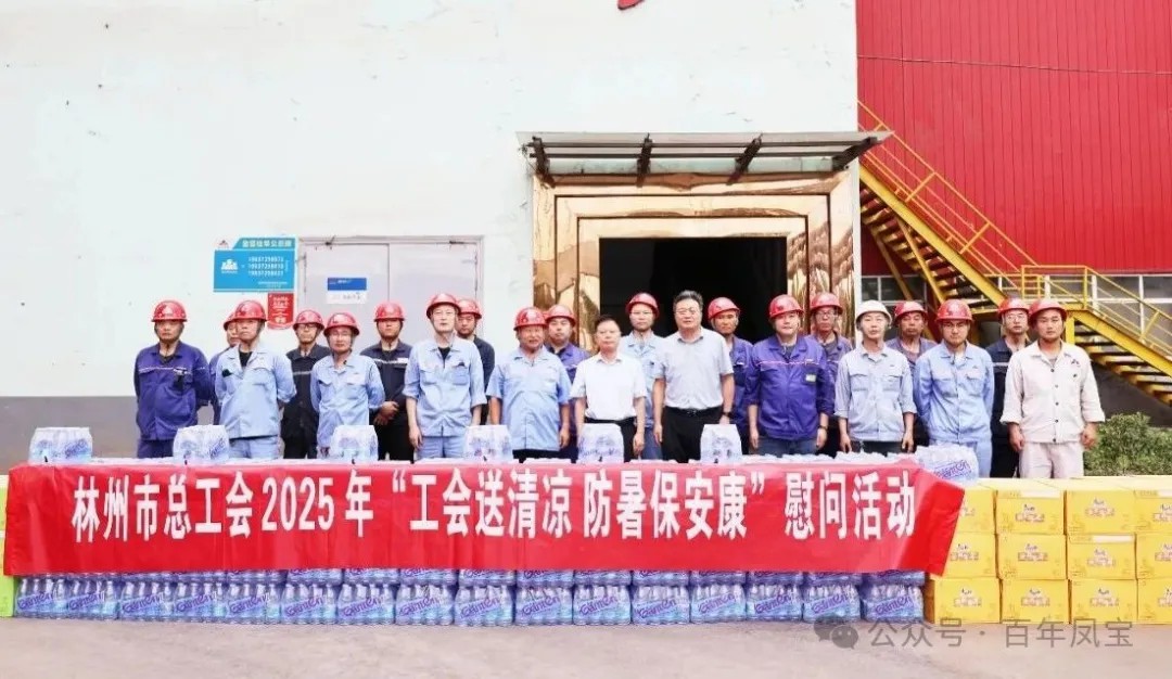 炎炎夏日送“清凉”,丝丝关爱入心田——林州市总工会"送清凉"慰问活动走进九体育官方网站特钢